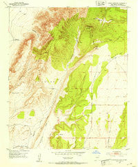 Cerro Montoso New Mexico Historical topographic map, 1:24000 scale, 7.5 X 7.5 Minute, Year 1952