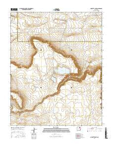 Charette Lake New Mexico Current topographic map, 1:24000 scale, 7.5 X 7.5 Minute, Year 2017