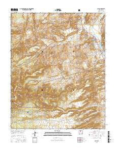 Chili New Mexico Current topographic map, 1:24000 scale, 7.5 X 7.5 Minute, Year 2017