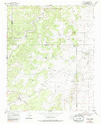 Chilili New Mexico Historical topographic map, 1:24000 scale, 7.5 X 7.5 Minute, Year 1954