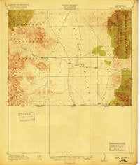 Cienega Springs New Mexico Historical topographic map, 1:62500 scale, 15 X 15 Minute, Year 1918