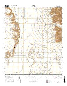 Cienega School New Mexico Current topographic map, 1:24000 scale, 7.5 X 7.5 Minute, Year 2017