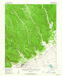 Cimarron New Mexico Historical topographic map, 1:62500 scale, 15 X 15 Minute, Year 1955