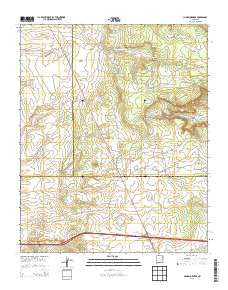 Clines Corners New Mexico Historical topographic map, 1:24000 scale, 7.5 X 7.5 Minute, Year 2013