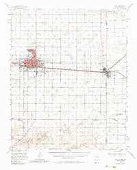 Clovis New Mexico Historical topographic map, 1:62500 scale, 15 X 15 Minute, Year 1957