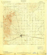 Columbus New Mexico Historical topographic map, 1:62500 scale, 15 X 15 Minute, Year 1918