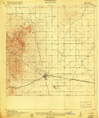 Columbus New Mexico Historical topographic map, 1:62500 scale, 15 X 15 Minute, Year 1918