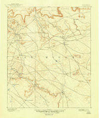 Corazon New Mexico Historical topographic map, 1:125000 scale, 30 X 30 Minute, Year 1894