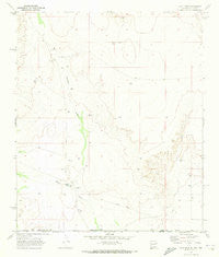 Culp Draw New Mexico Historical topographic map, 1:24000 scale, 7.5 X 7.5 Minute, Year 1969