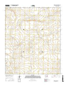 Denton Camp New Mexico Current topographic map, 1:24000 scale, 7.5 X 7.5 Minute, Year 2017