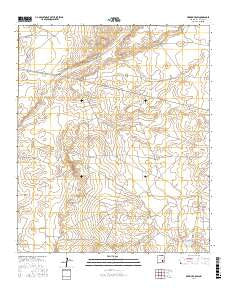 Derrick Draw New Mexico Current topographic map, 1:24000 scale, 7.5 X 7.5 Minute, Year 2017