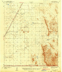 Desert New Mexico Historical topographic map, 1:62500 scale, 15 X 15 Minute, Year 1943