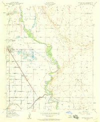 Dexter East New Mexico Historical topographic map, 1:24000 scale, 7.5 X 7.5 Minute, Year 1950