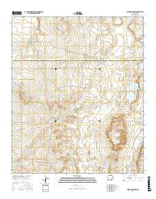 Diamond Mound New Mexico Current topographic map, 1:24000 scale, 7.5 X 7.5 Minute, Year 2017