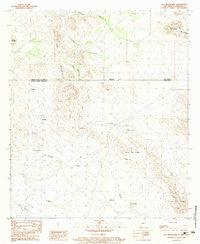Dog Mountains New Mexico Historical topographic map, 1:24000 scale, 7.5 X 7.5 Minute, Year 1983
