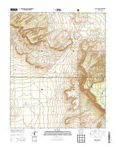 Dos Lomas New Mexico Current topographic map, 1:24000 scale, 7.5 X 7.5 Minute, Year 2013
