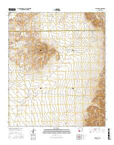 Dwyer SE New Mexico Current topographic map, 1:24000 scale, 7.5 X 7.5 Minute, Year 2017