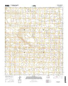 East Lake New Mexico Current topographic map, 1:24000 scale, 7.5 X 7.5 Minute, Year 2017