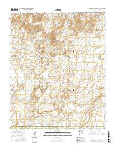 East of Grey Hill Spring New Mexico Current topographic map, 1:24000 scale, 7.5 X 7.5 Minute, Year 2017