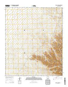 Fence Canyon New Mexico Historical topographic map, 1:24000 scale, 7.5 X 7.5 Minute, Year 2013