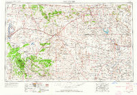 Fort Sumner New Mexico Historical topographic map, 1:250000 scale, 1 X 2 Degree, Year 1954