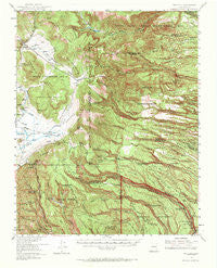 Frijoles New Mexico Historical topographic map, 1:62500 scale, 15 X 15 Minute, Year 1953