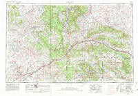 Gallup New Mexico Historical topographic map, 1:250000 scale, 1 X 2 Degree, Year 1954