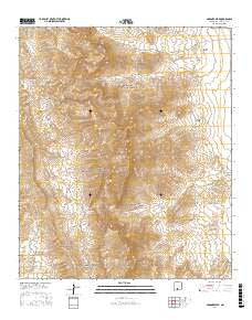 Gardner Peak New Mexico Current topographic map, 1:24000 scale, 7.5 X 7.5 Minute, Year 2017