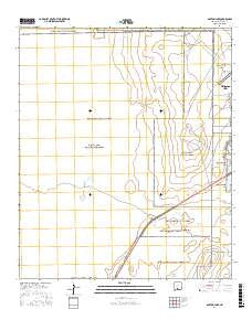 Garton Lake New Mexico Current topographic map, 1:24000 scale, 7.5 X 7.5 Minute, Year 2017