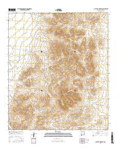 Gillespie Mountain New Mexico Current topographic map, 1:24000 scale, 7.5 X 7.5 Minute, Year 2017