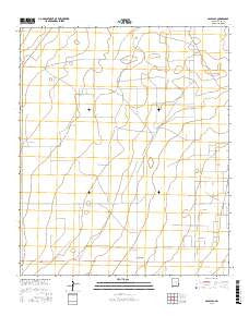 Gladiola New Mexico Current topographic map, 1:24000 scale, 7.5 X 7.5 Minute, Year 2017