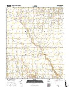 Gladstone New Mexico Current topographic map, 1:24000 scale, 7.5 X 7.5 Minute, Year 2017