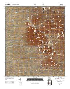 Gold Hill New Mexico Historical topographic map, 1:24000 scale, 7.5 X 7.5 Minute, Year 2011