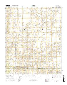Gran Quivira New Mexico Current topographic map, 1:24000 scale, 7.5 X 7.5 Minute, Year 2017