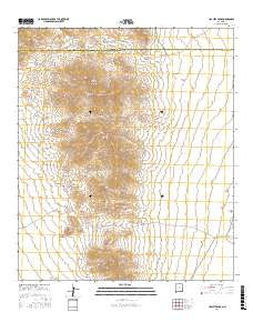 Hachita Peak New Mexico Current topographic map, 1:24000 scale, 7.5 X 7.5 Minute, Year 2017