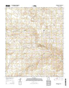 Hasperos Camp New Mexico Current topographic map, 1:24000 scale, 7.5 X 7.5 Minute, Year 2013
