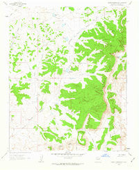 Headcut Reservoir New Mexico Historical topographic map, 1:24000 scale, 7.5 X 7.5 Minute, Year 1961