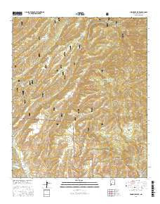 Hendricks Peak New Mexico Current topographic map, 1:24000 scale, 7.5 X 7.5 Minute, Year 2017