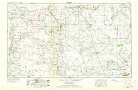 Hobbs New Mexico Historical topographic map, 1:250000 scale, 1 X 2 Degree, Year 1954