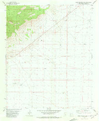 Horse Mountain East New Mexico Historical topographic map, 1:24000 scale, 7.5 X 7.5 Minute, Year 1981