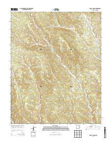 House Canyon New Mexico Current topographic map, 1:24000 scale, 7.5 X 7.5 Minute, Year 2013