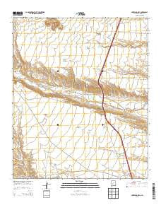 Huerfano Hill New Mexico Historical topographic map, 1:24000 scale, 7.5 X 7.5 Minute, Year 2013