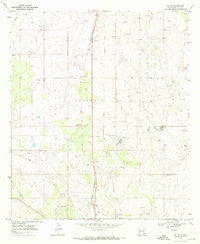 Jal NW New Mexico Historical topographic map, 1:24000 scale, 7.5 X 7.5 Minute, Year 1969
