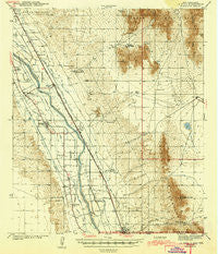 La Mesa New Mexico Historical topographic map, 1:62500 scale, 15 X 15 Minute, Year 1943