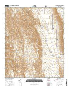 La Paloma Canyon New Mexico Current topographic map, 1:24000 scale, 7.5 X 7.5 Minute, Year 2017
