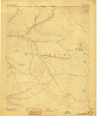 Largo New Mexico Historical topographic map, 1:250000 scale, 1 X 1 Degree, Year 1895
