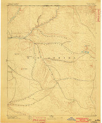 Largo New Mexico Historical topographic map, 1:250000 scale, 1 X 1 Degree, Year 1895