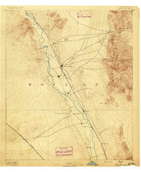 Las Cruces New Mexico Historical topographic map, 1:125000 scale, 30 X 30 Minute, Year 1891