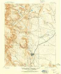 Las Vegas New Mexico Historical topographic map, 1:125000 scale, 30 X 30 Minute, Year 1889