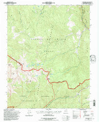 Latir Peak New Mexico Historical topographic map, 1:24000 scale, 7.5 X 7.5 Minute, Year 1995